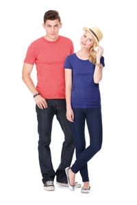 Bella+Canvas BE3413 - T-shirt unisexe Tri-blend Orange Triblend