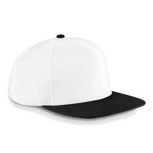 BEECHFIELD BF660 - Original Flat Peak Snapback Blanc/Noir