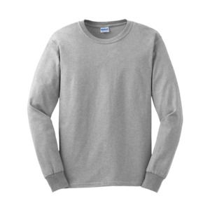 GILDAN GN186 - Ultra-T Manches Longues Gris Athlétique