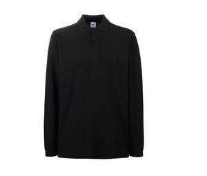 FRUIT OF THE LOOM SC384 - Premium Polo Long Sleeves Noir