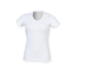 SF Women SK122 - Tee-shirt stretch col V femme