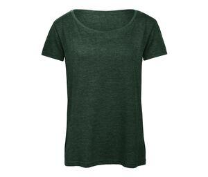 B&C BC056 - Tee-shirt femme Tri-blend Heather Forest