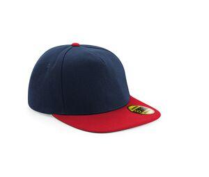 BEECHFIELD BF660 - Original Flat Peak Snapback French Navy / Classic Red