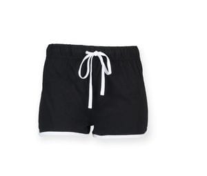 SF Women SK069 - Short rétro femme Black / White