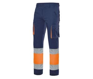 VELILLA V3030 - Pantalon Multipoches Bicolore Haute Visibilité