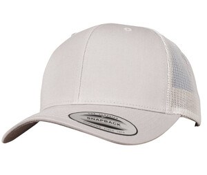 FLEXFIT FX6606 - Casquette visière incurvée style trucker Argent