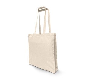 NEWGEN NG110 - Sac shopping en coton recyclé avec soufflet